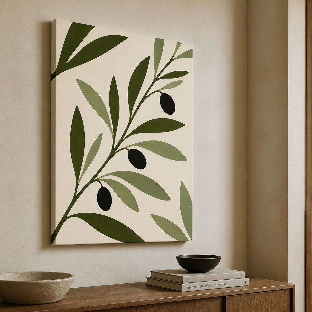 Olivkvist i rörelse Canvas