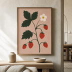 Smultron mot puderrosa Poster