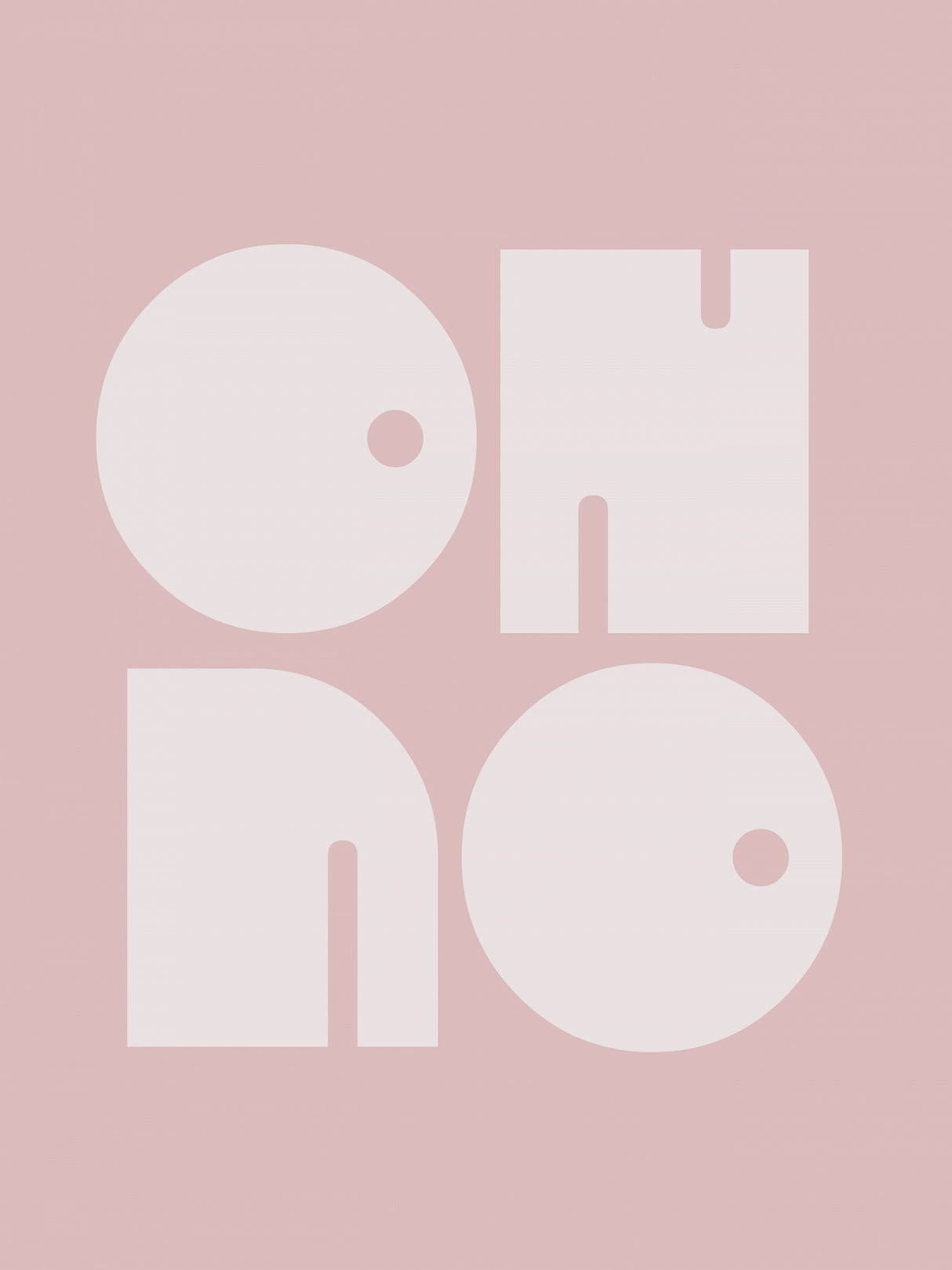 Oh No Pink Whiteratio 3x4 Print By Bohonewart Poster och Canvastavla
