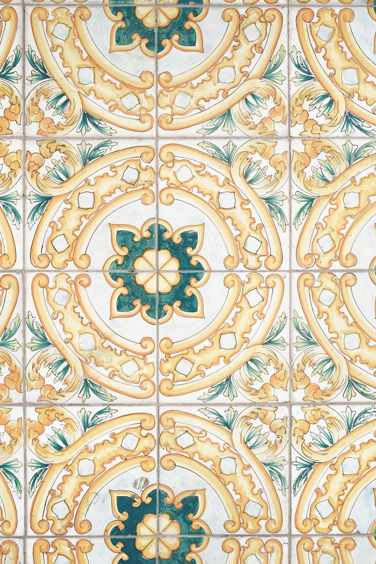 Capri Tiles Poster och Canvastavla