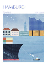 Hamburg, Germany Poster och Canvastavla