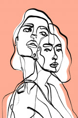 Imaginations (Peach) Poster och Canvastavla