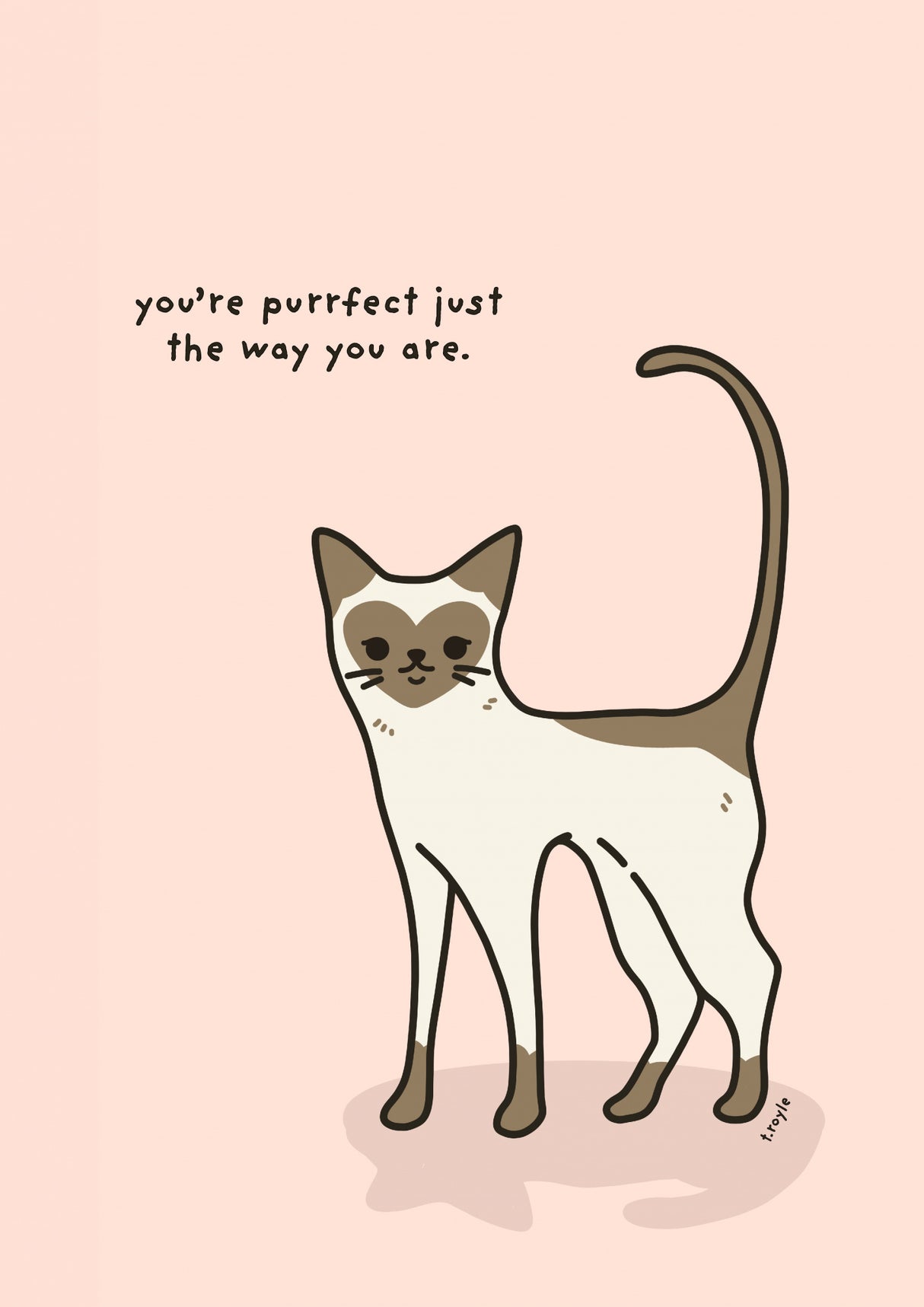You're purrfect just the way you are Poster och Canvastavla