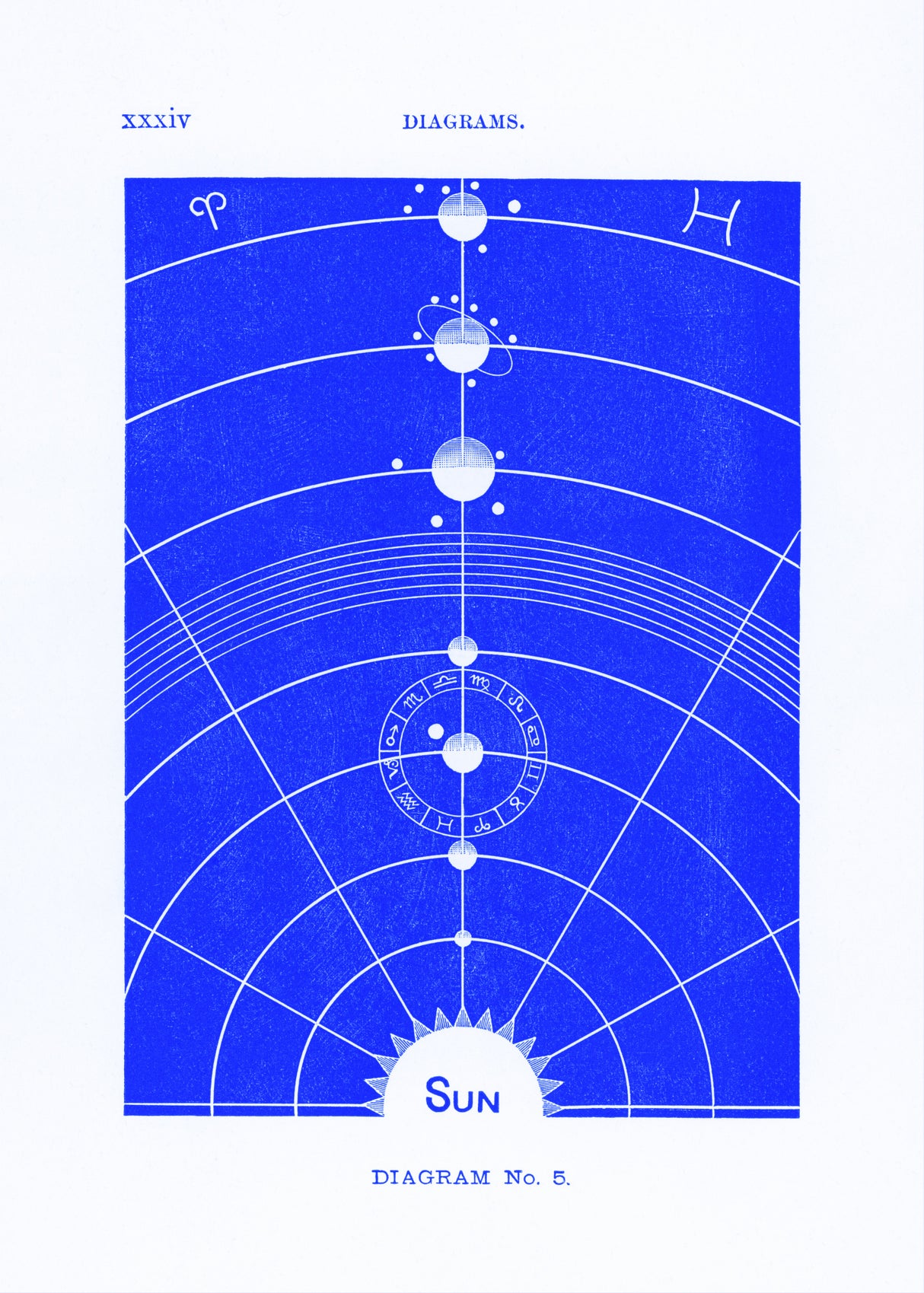 Solar Biology No.5 blue (creative ed.) Poster och Canvastavla
