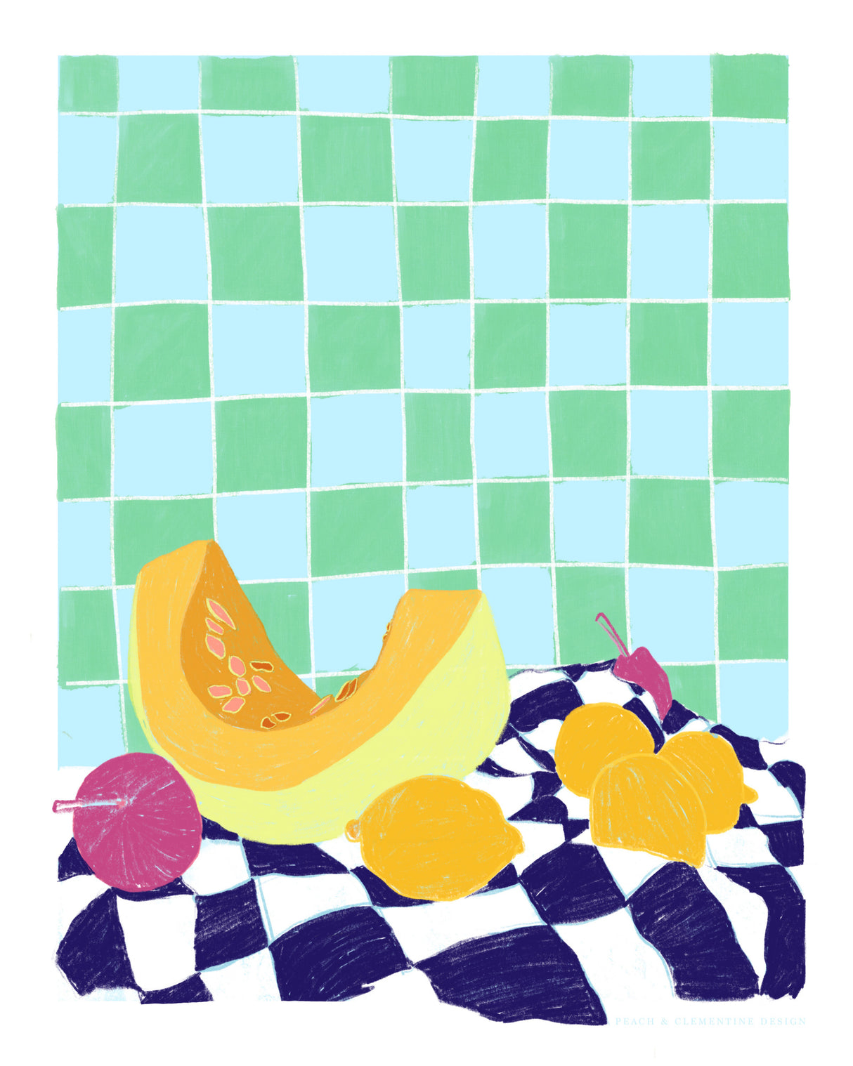 Pandc Neonstilllife Copy Poster och Canvastavla