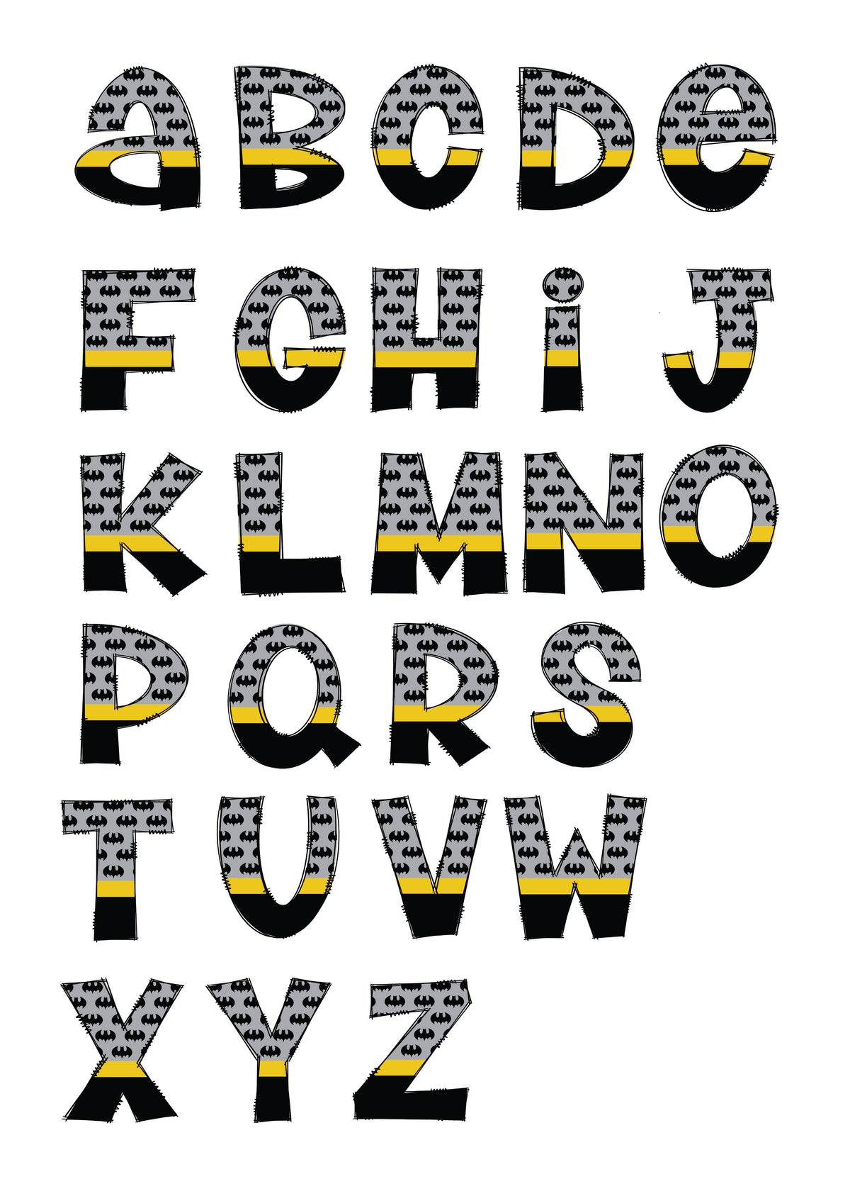 Batman Alphabet