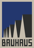 Bauhaus Blue Poster House