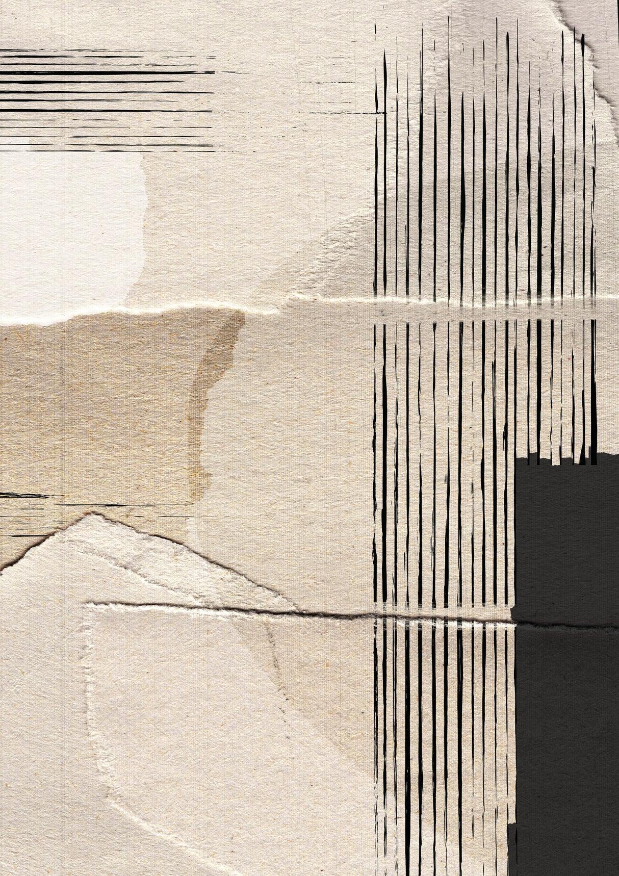 Paper Abstract Poster och Canvastavla