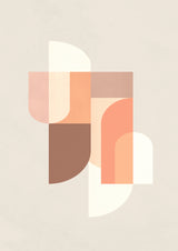 Retro Geometric III Poster och Canvastavla
