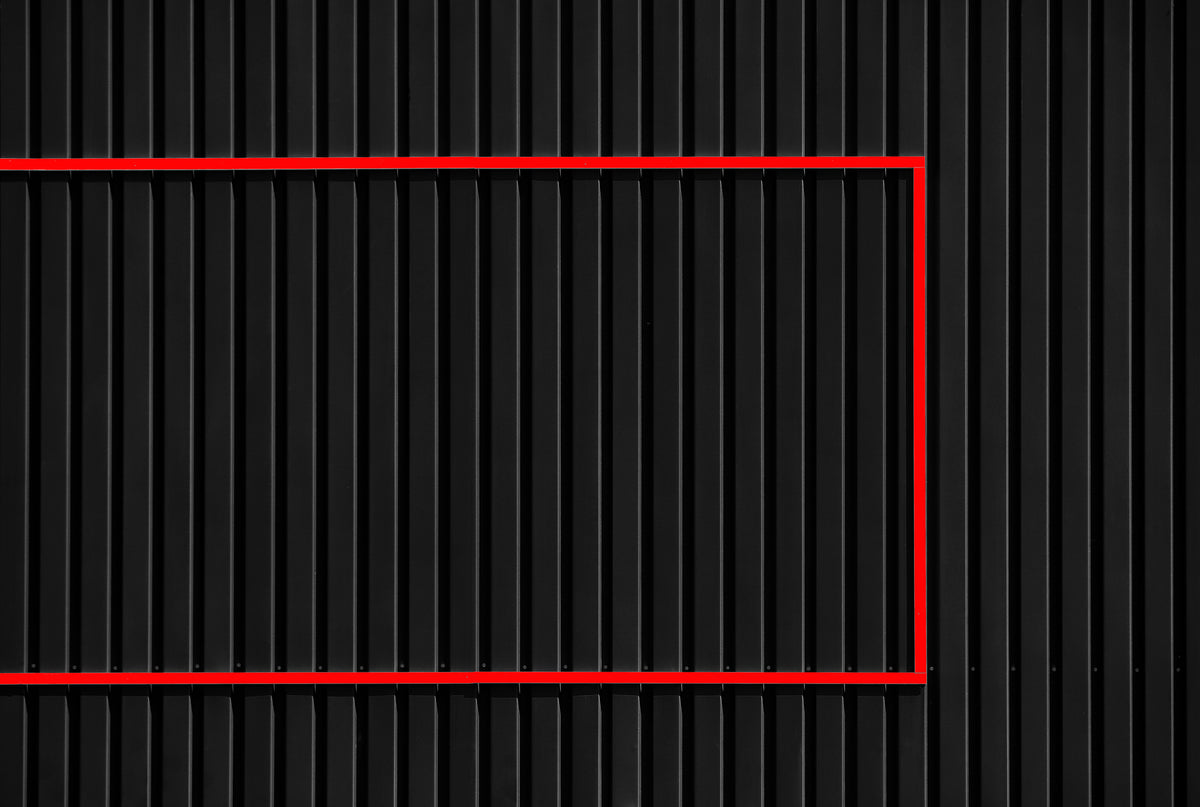 Red over Black Poster och Canvastavla