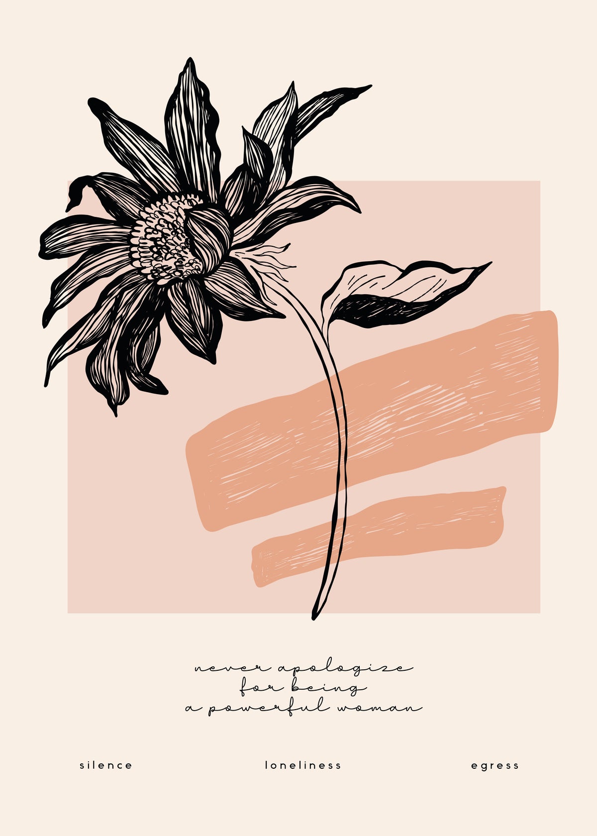 Black Botanical Study