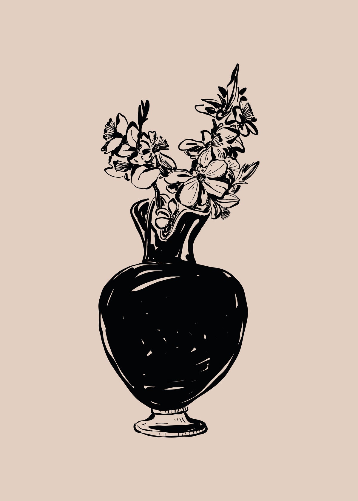 Black Vase Botanical