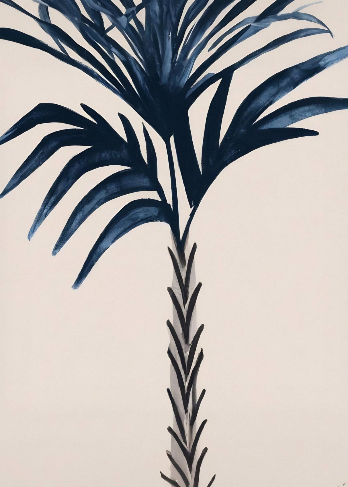 Indigo Palm Love Poster och Canvastavla