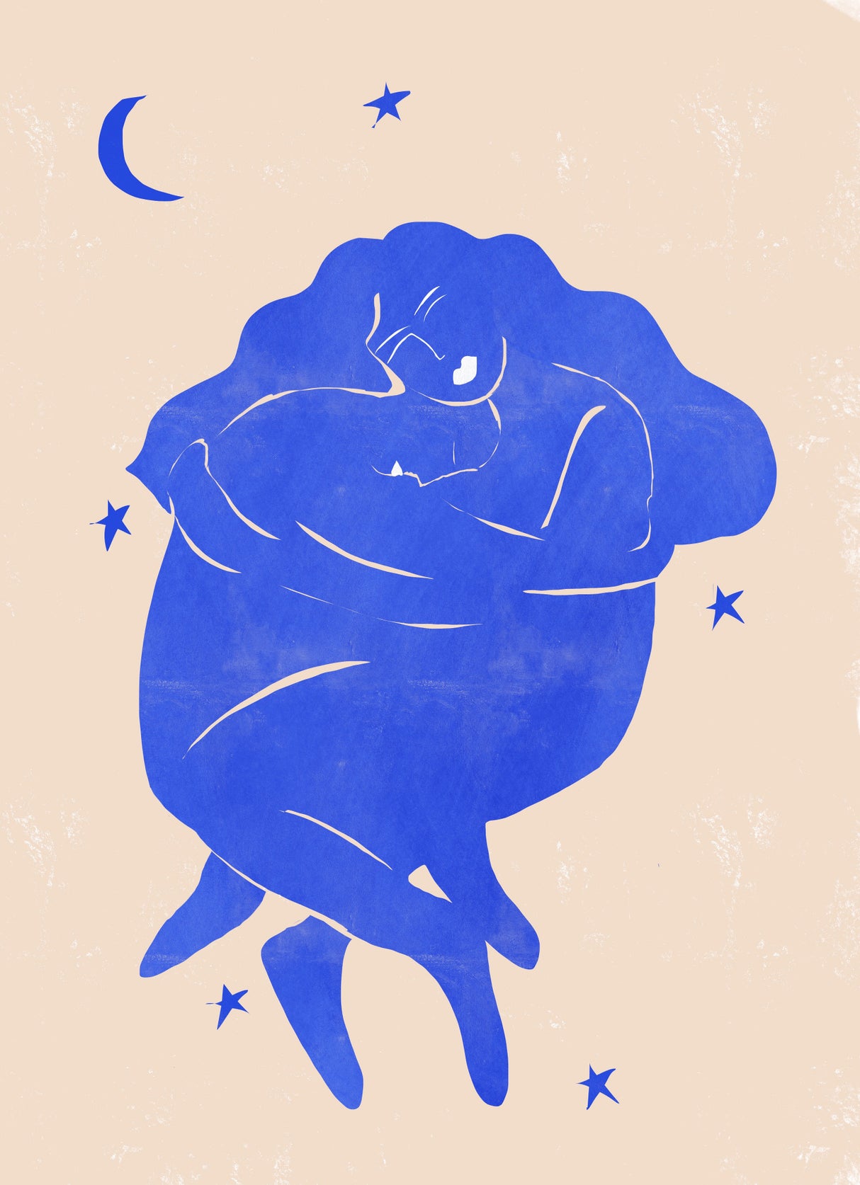 Blue Lovers Poster och Canvastavla