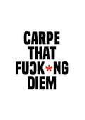 Carpe Diem Typography Poster