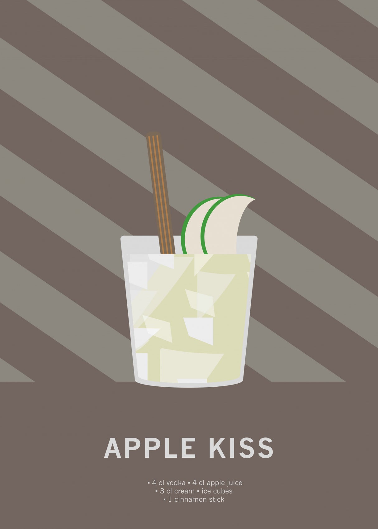 Drinkapplekiss Poster och Canvastavla