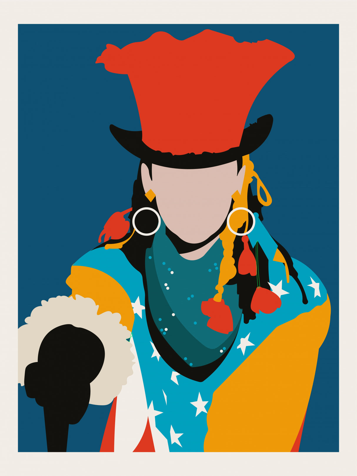 Boy George Minimalist Pop Art Poster och Canvastavla