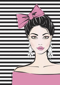 Bow Girl Poster och Canvastavla
