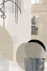 Monochrome Fluidity Poster och Canvastavla