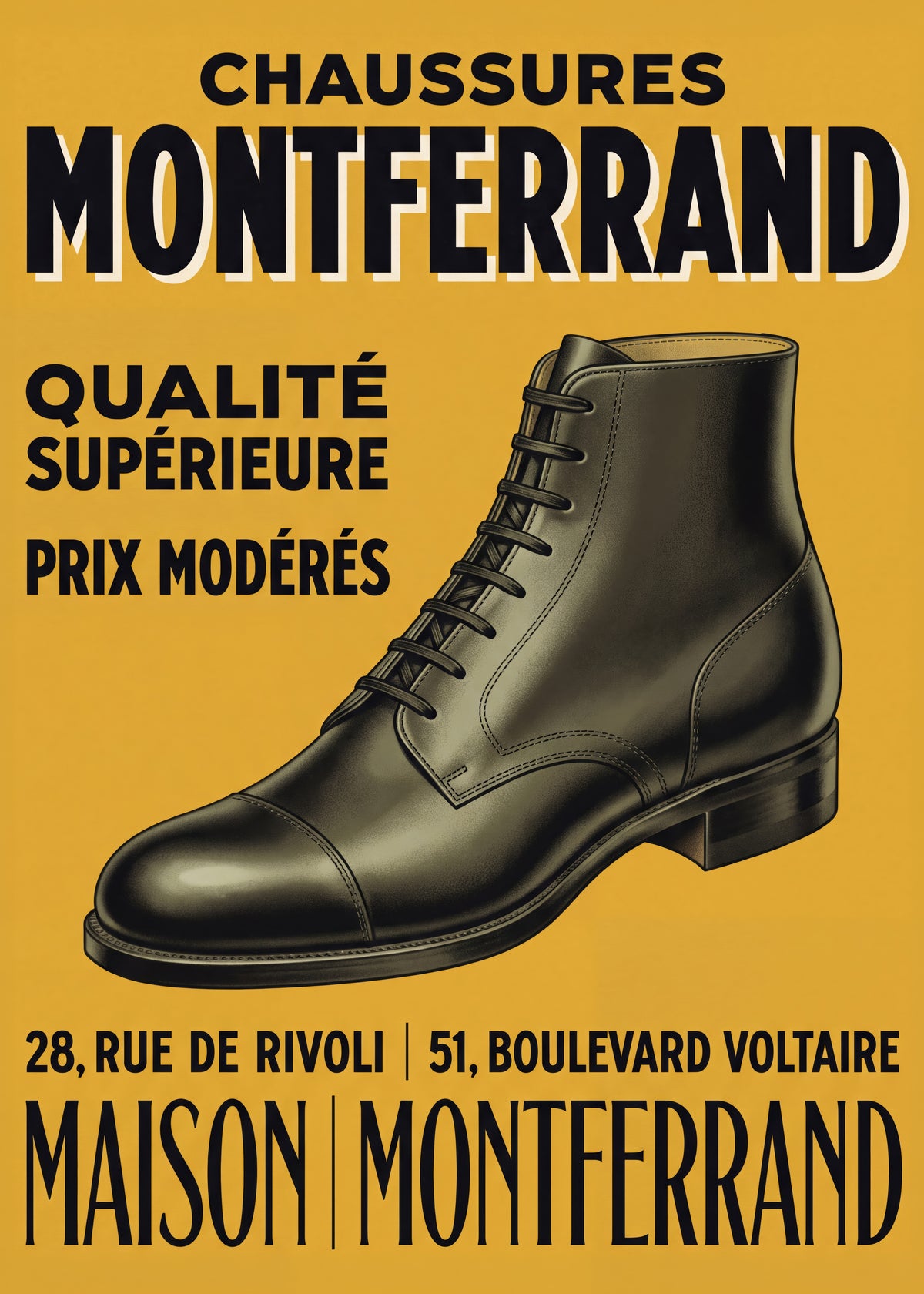 Chaussures Montferrand Poster