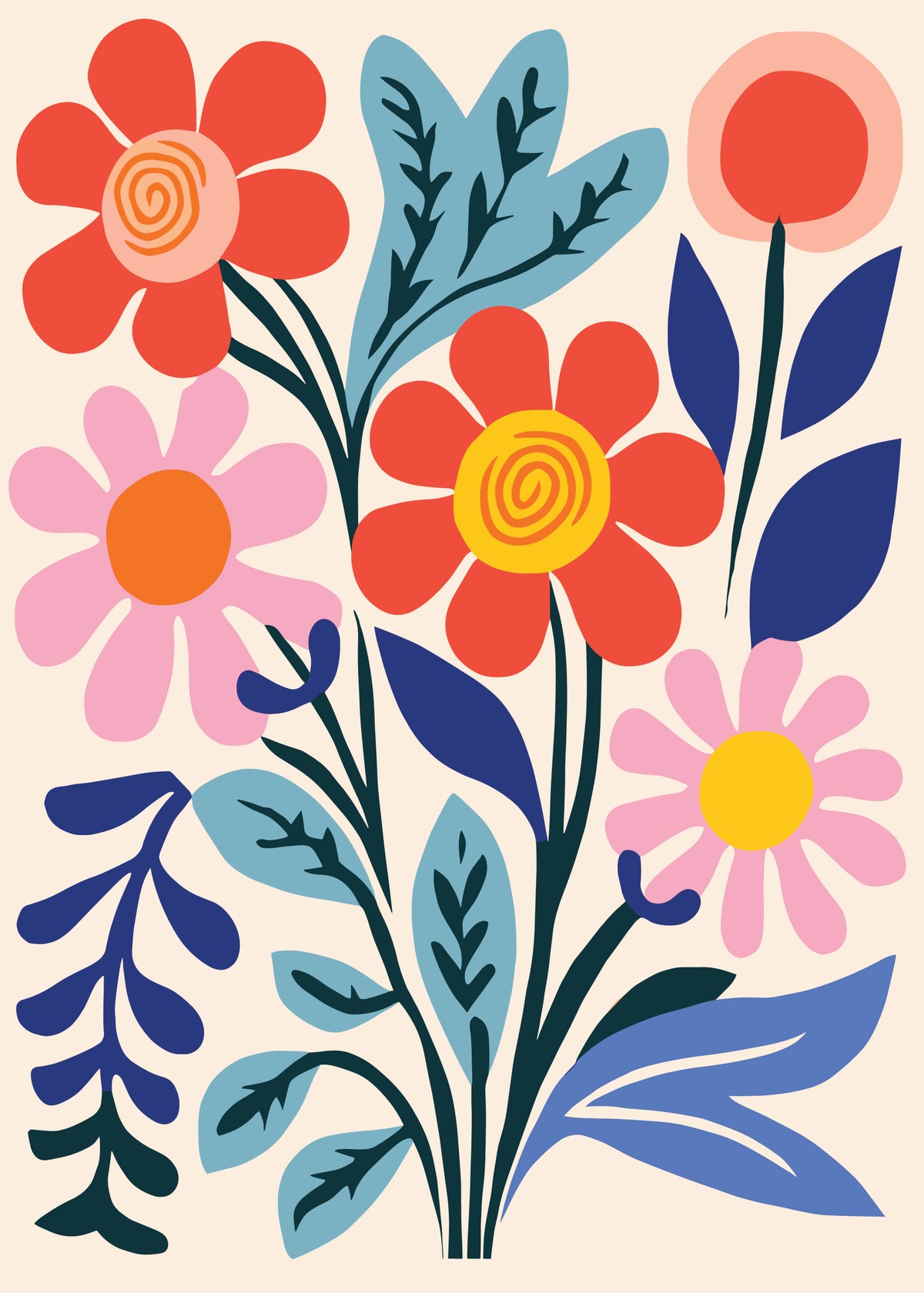 Colorful Wildflower Garden