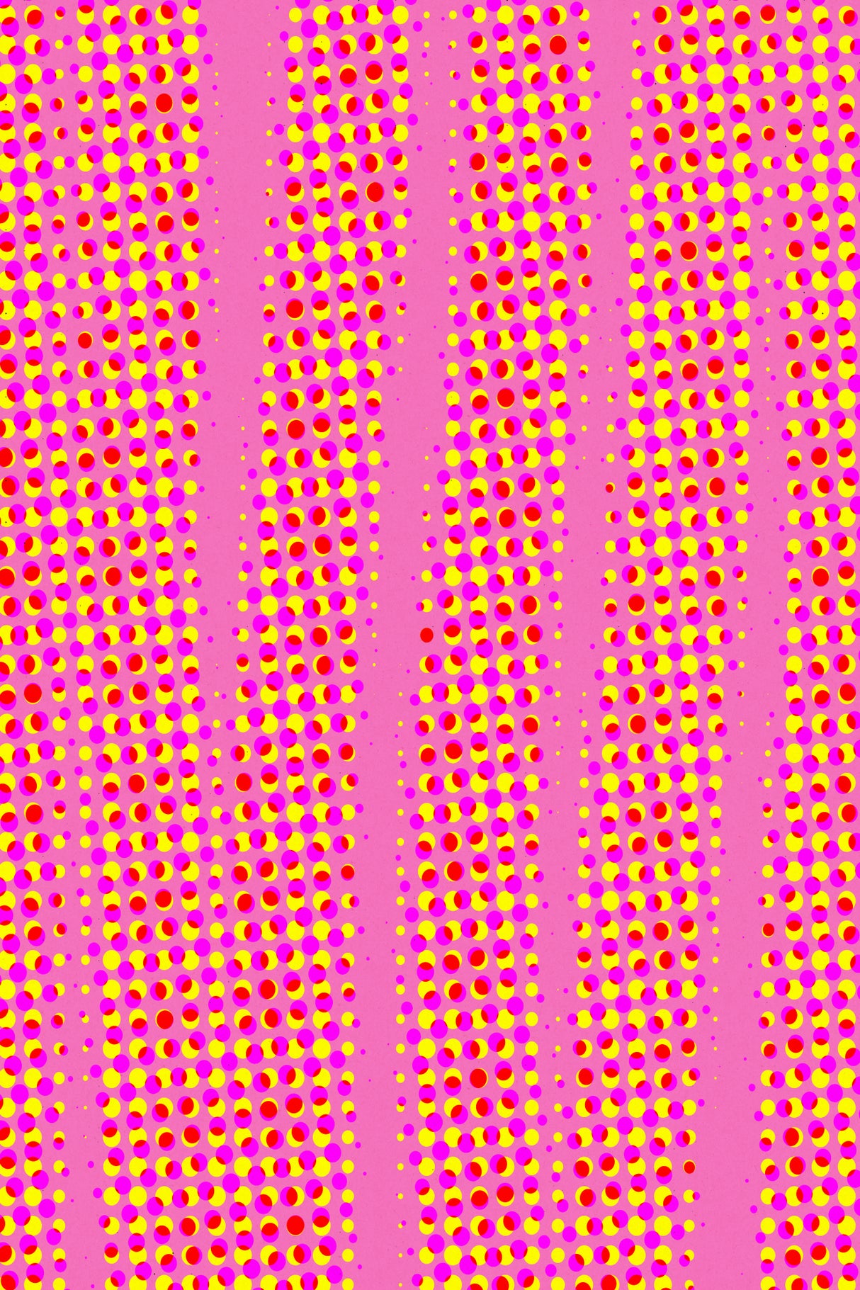 Pinkdotspattern Poster och Canvastavla