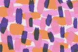 Layered Purple Strokes Pattern Poster och Canvastavla
