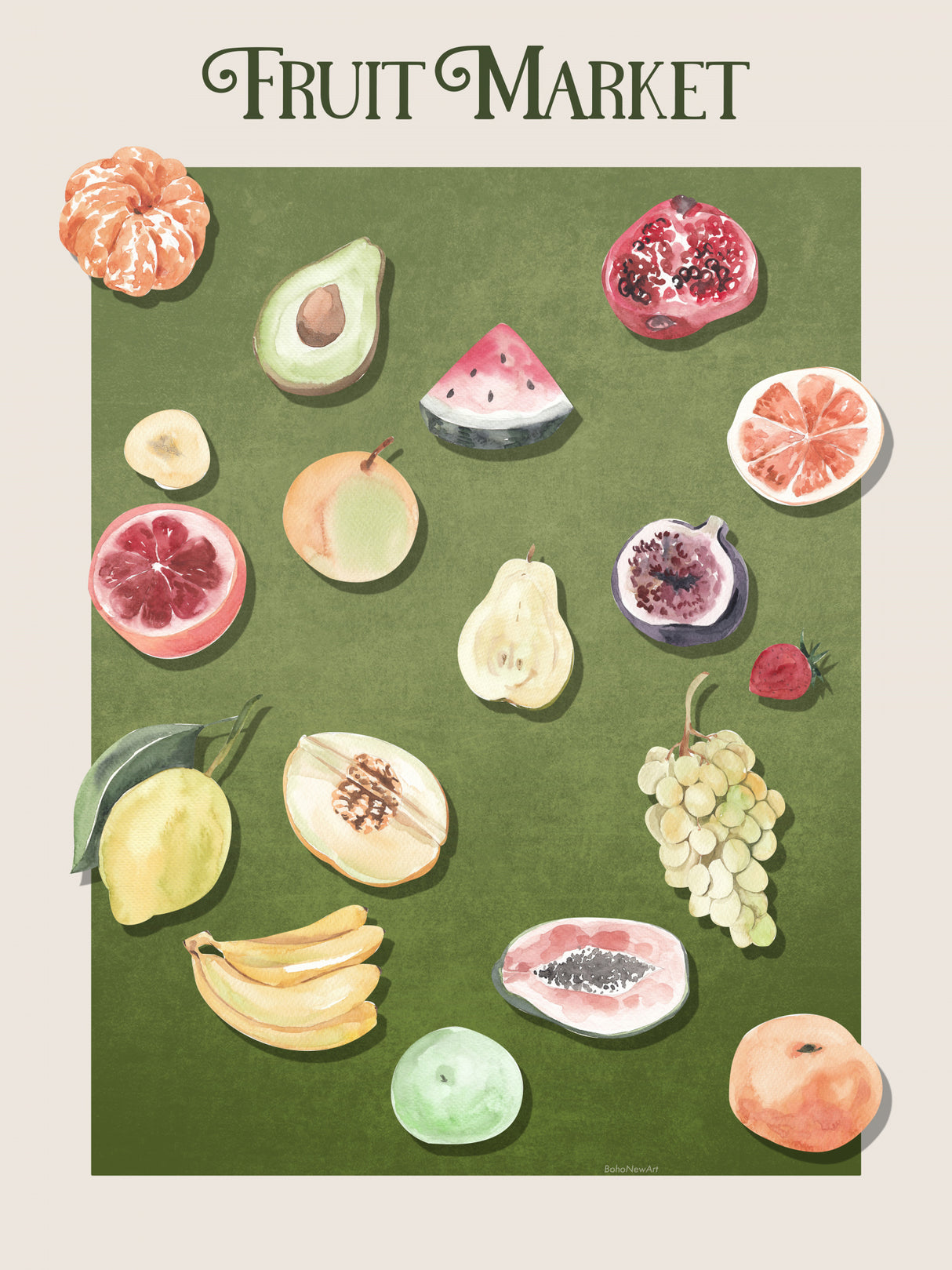 Ratio 3x4 Print By Bohonewart Poster och Canvastavla