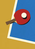 Table Tennis Team Red Poster och Canvastavla