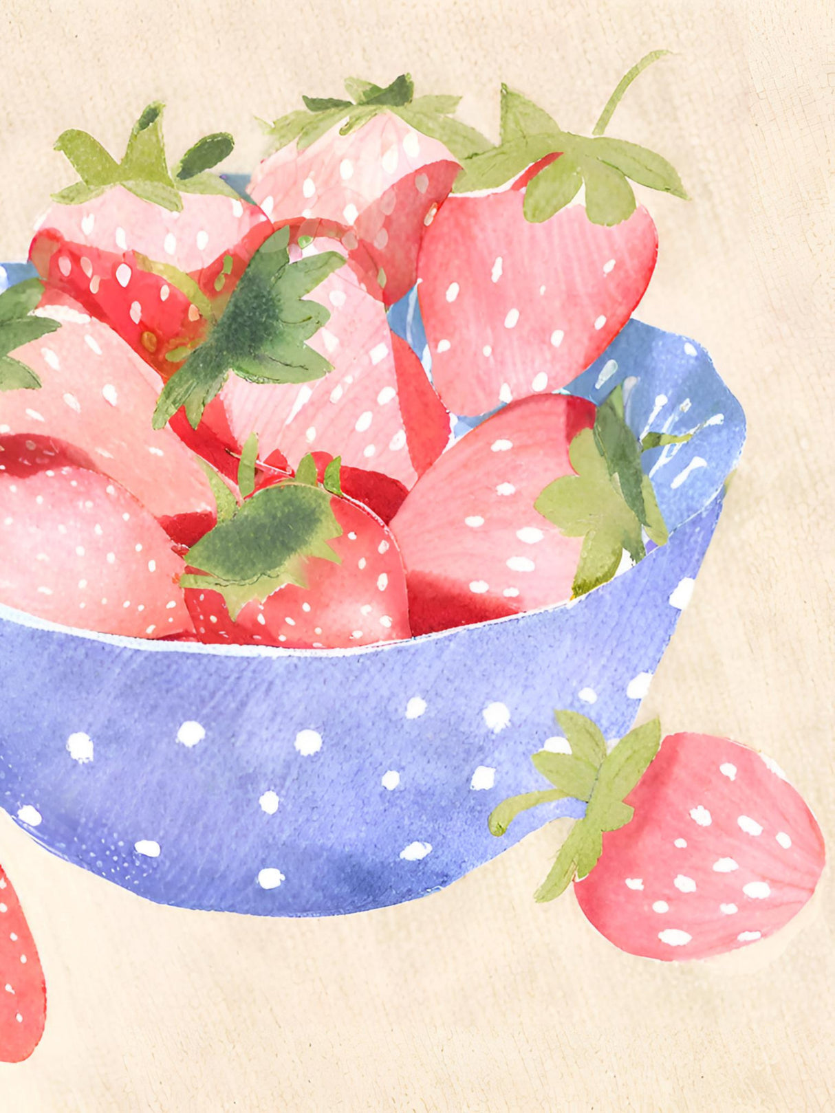 Erdbeeren in Schale Poster och Canvastavla