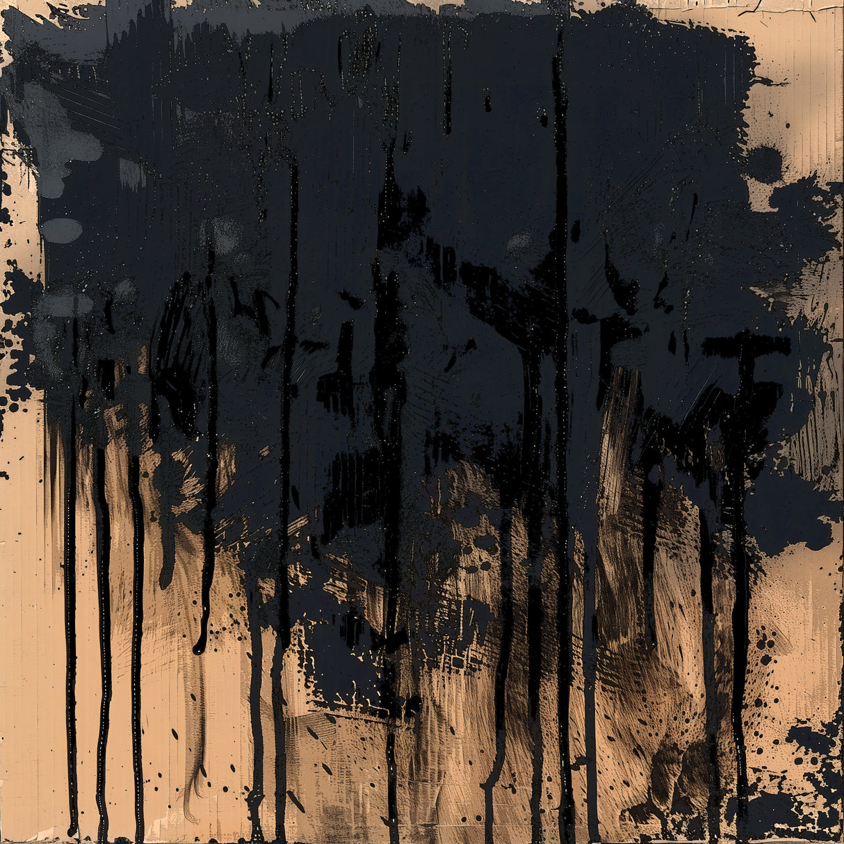 Paint It Black Poster och Canvastavla