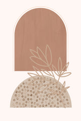 Boho Beige 1 Poster och Canvastavla