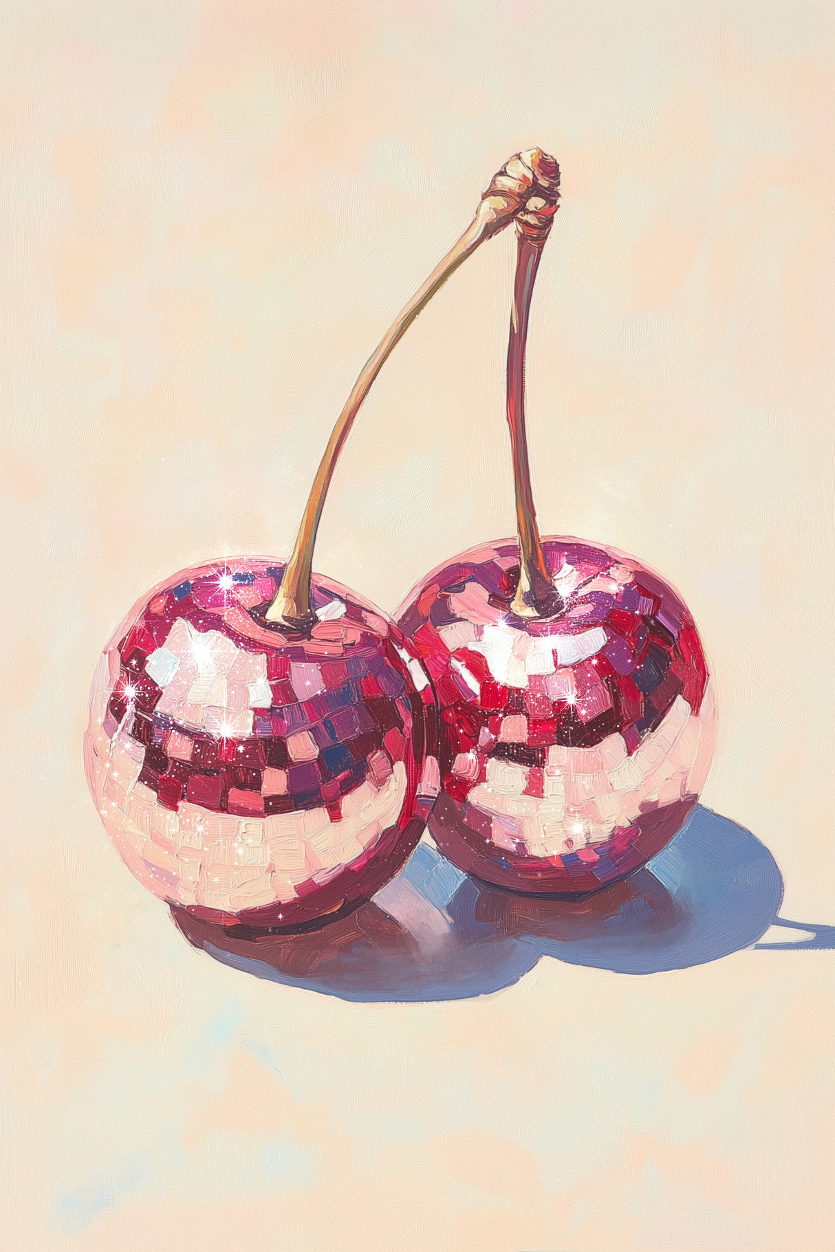 Disco Cherries Poster och Canvastavla