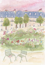 Parisian Garden 70x100 Poster och Canvastavla