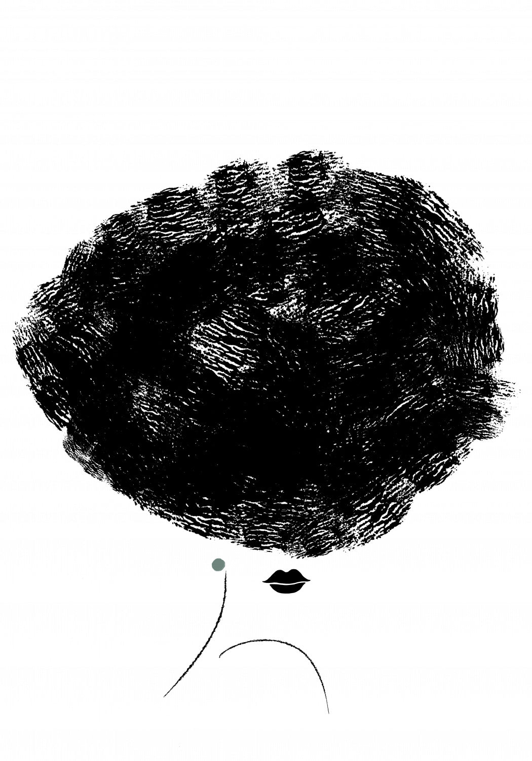 Ballerina Hair Poster och Canvastavla