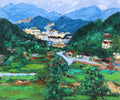 Village Poster och Canvastavla