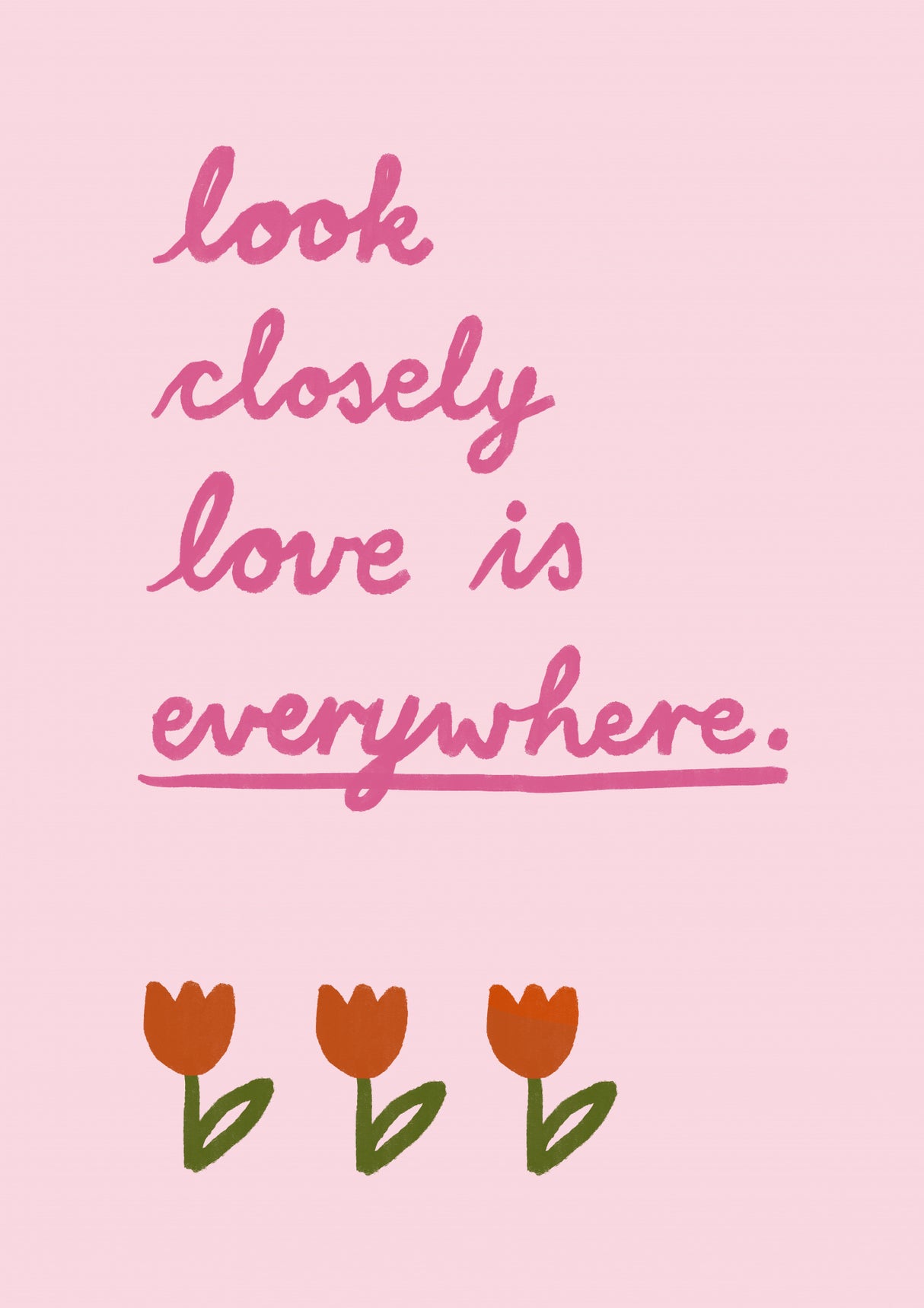 Love is everywhere 3 Poster och Canvastavla