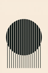 Minimal Circle Vibes #1 Poster och Canvastavla