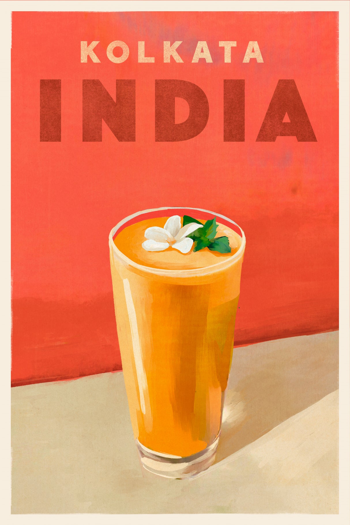 Wg Travel Poster Cocktail India Jewel Poster och Canvastavla