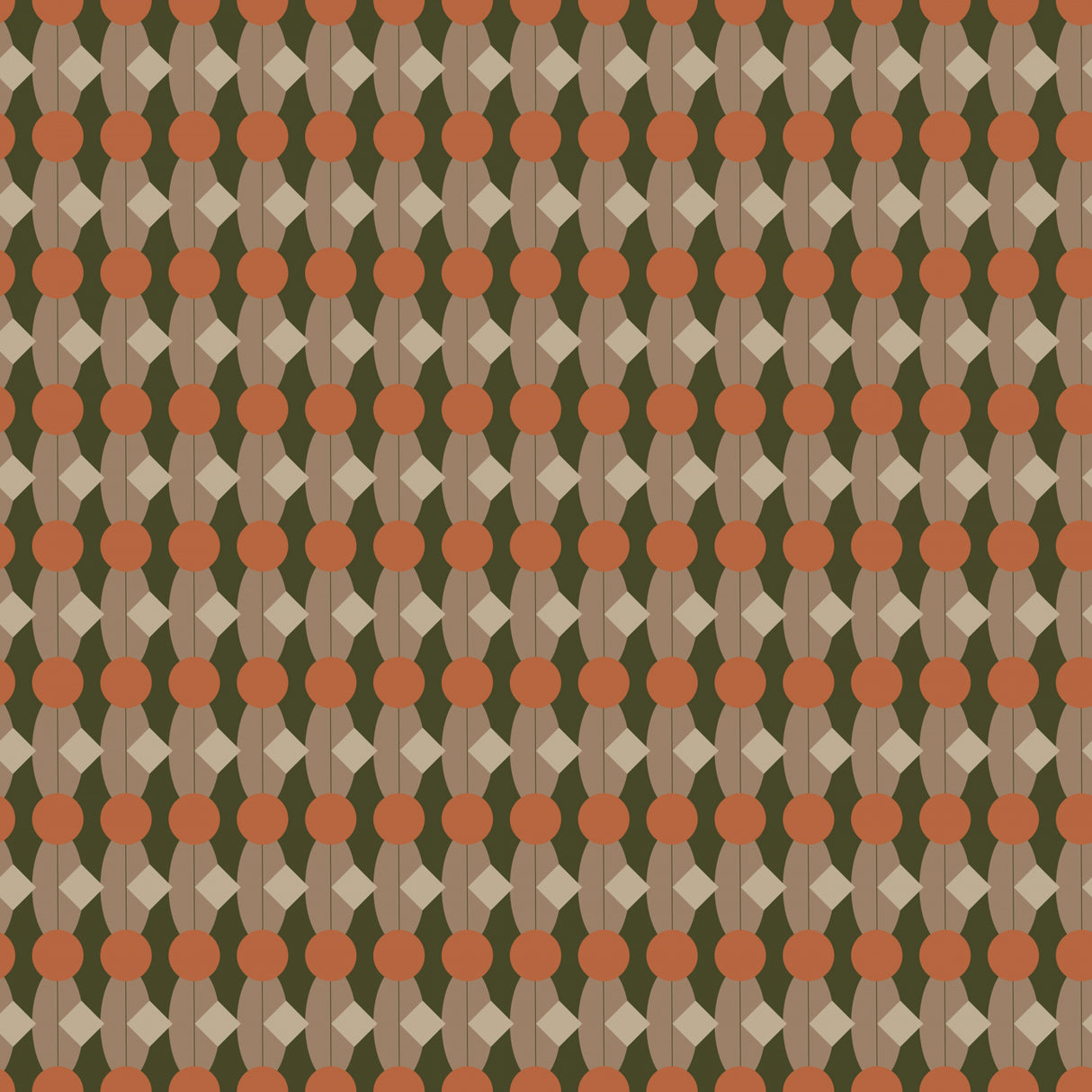 Oval and diamond seamless pattern 02 Poster och Canvastavla