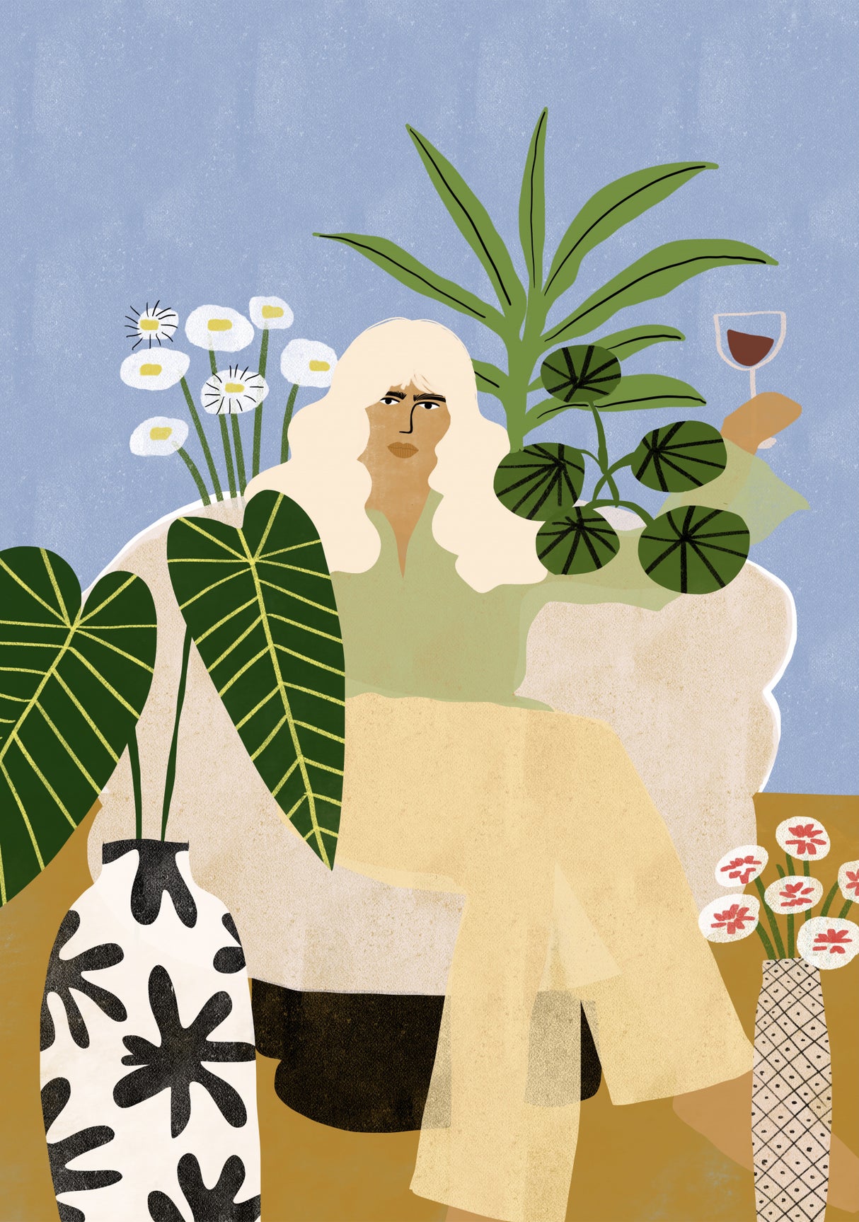 Wineandplants Poster och Canvastavla