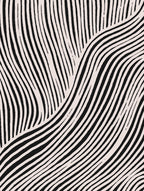 Beige Wave Pattern Poster och Canvastavla