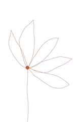 Minimal Flower Poster och Canvastavla