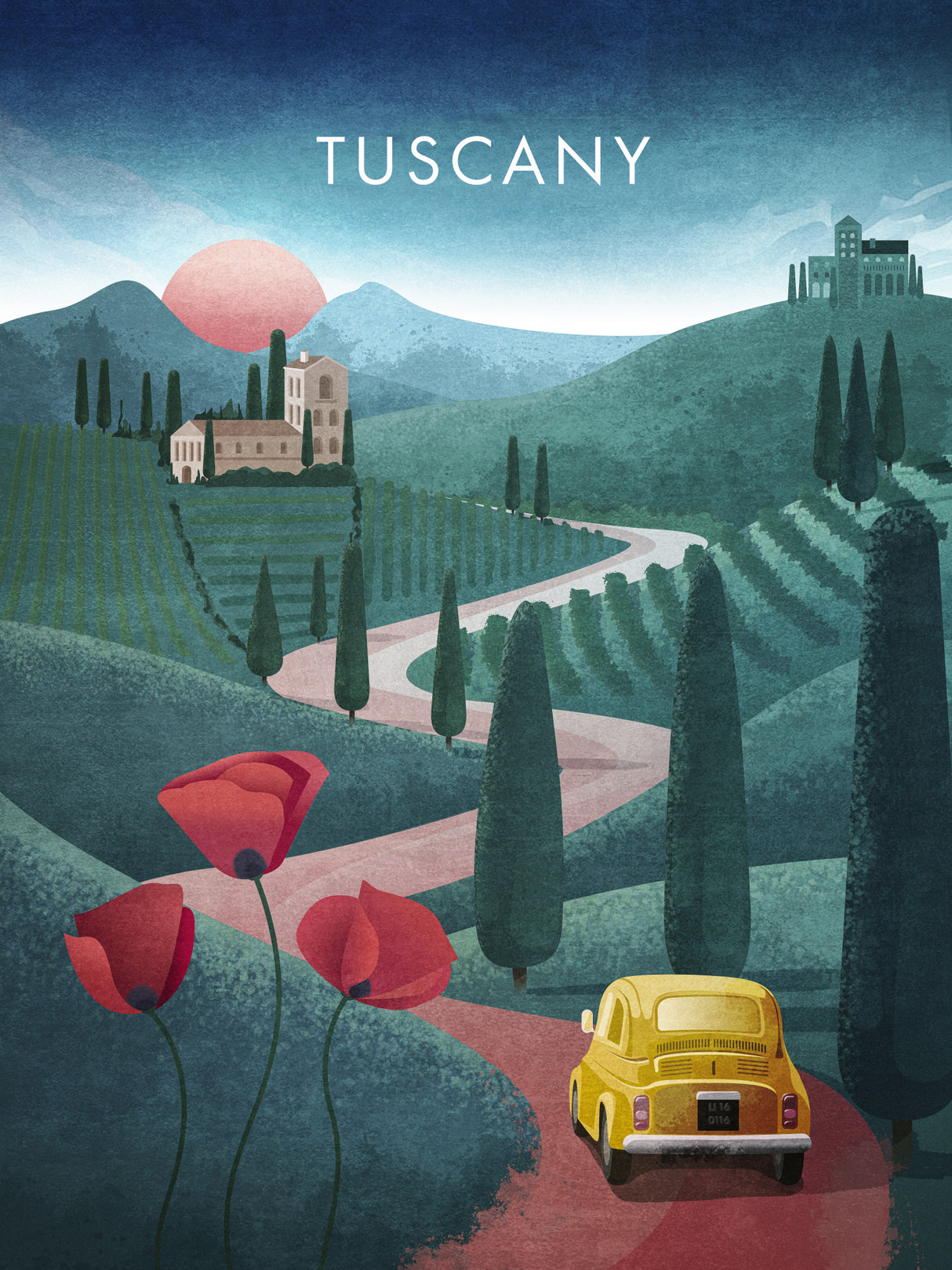 Tuscanytext Poster och Canvastavla