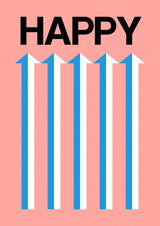 Happy Pink Poster och Canvastavla