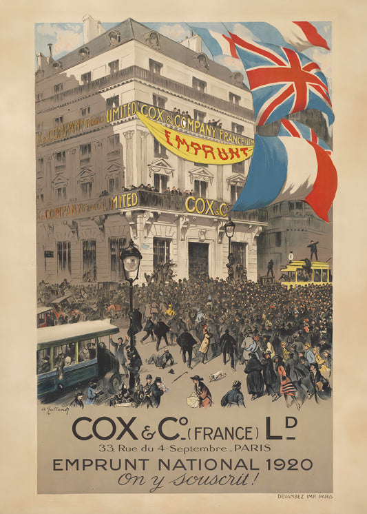 Emprunt National 1920 Poster och Canvastavla
