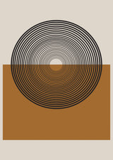 Retro Landscape Poster och Canvastavla