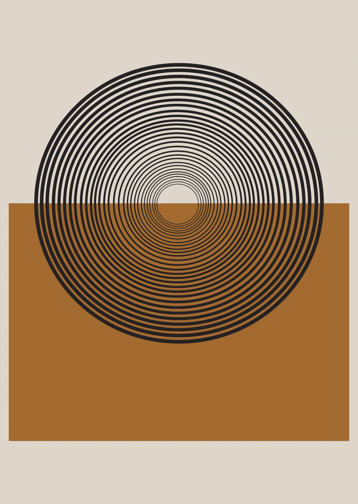 Retro Landscape Poster och Canvastavla