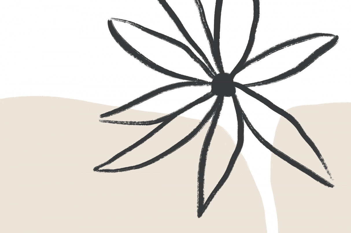 Flower and Cream Poster och Canvastavla