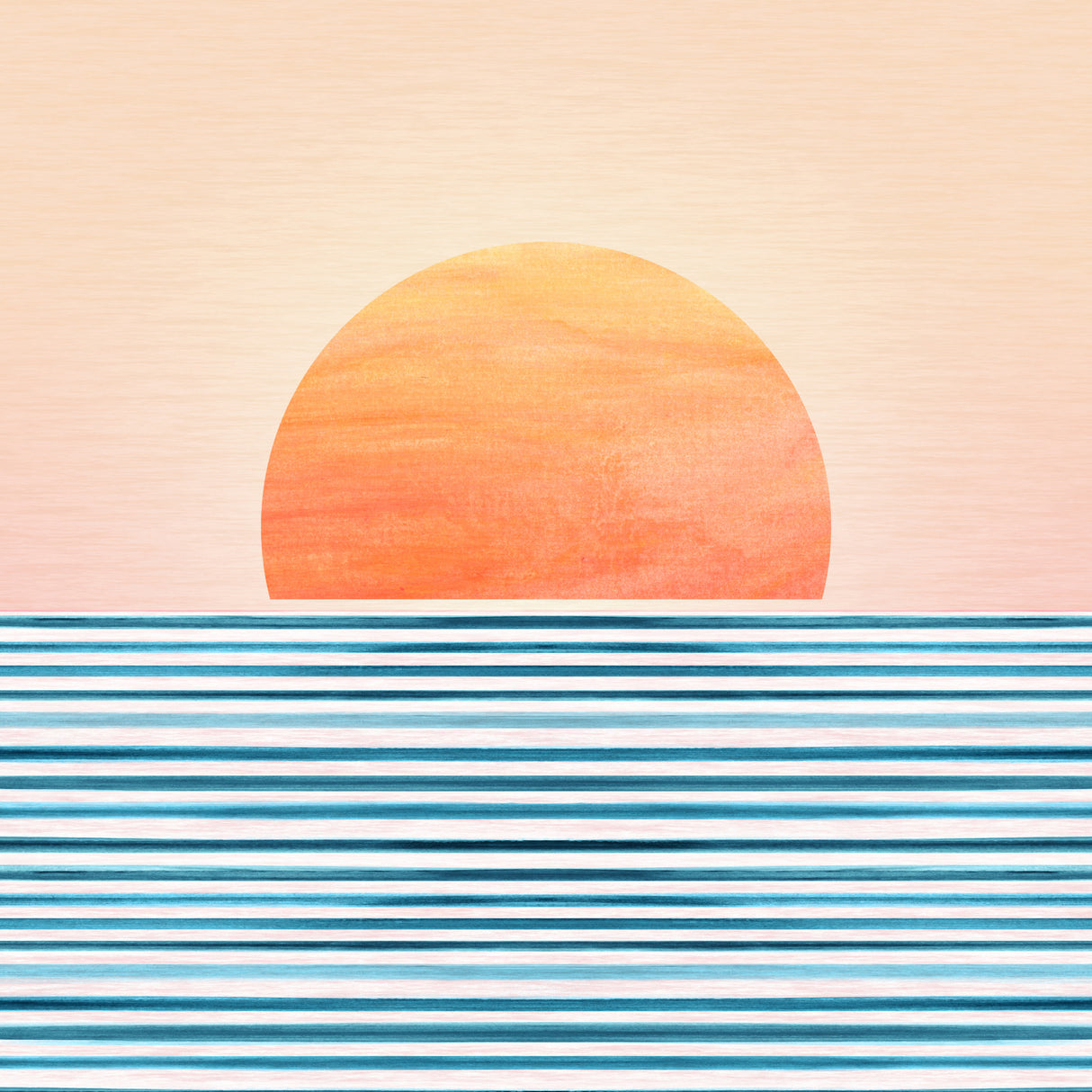 Minimalist Sunset 1 Poster och Canvastavla